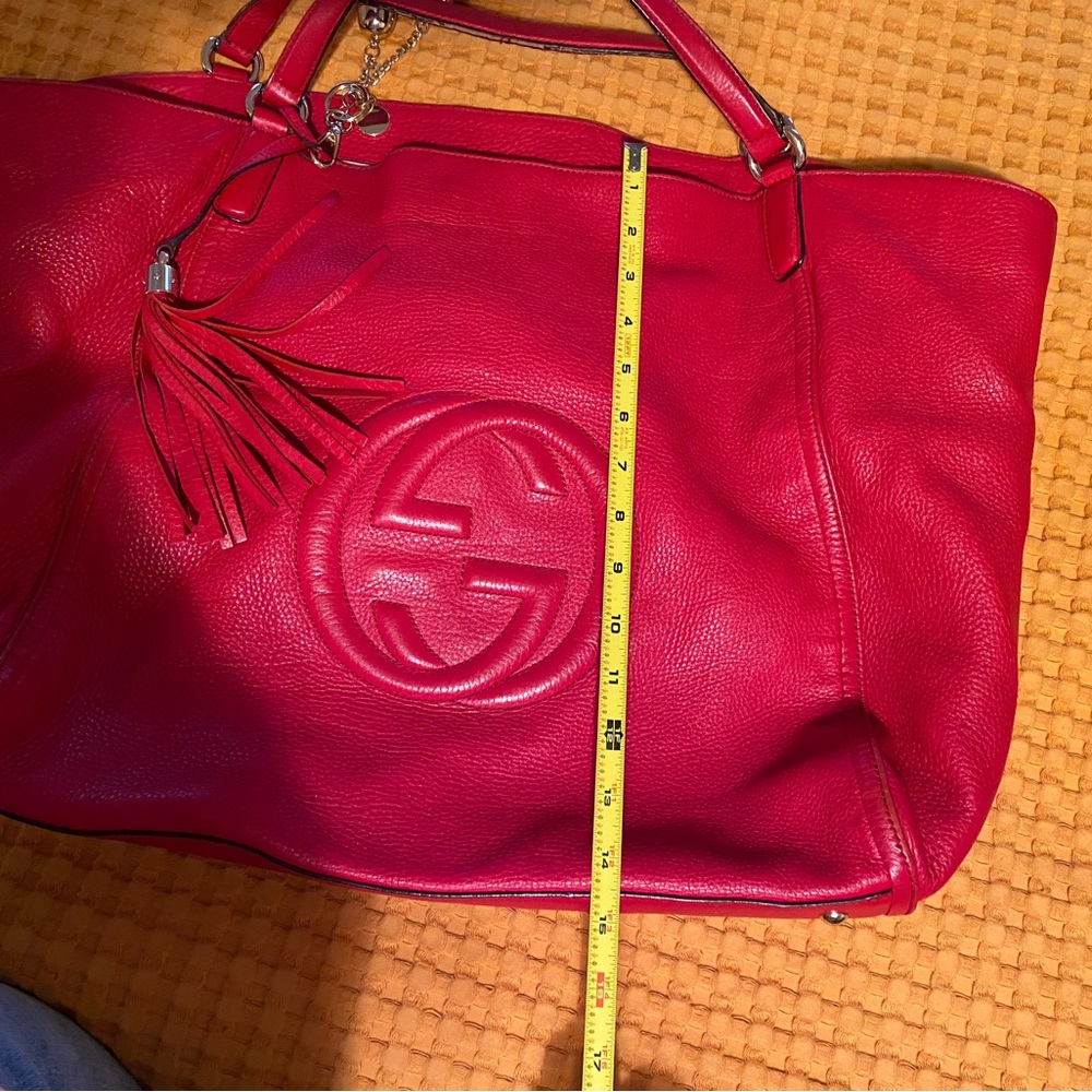 Gucci Soho tote red, large size - Picture 13 of 15
